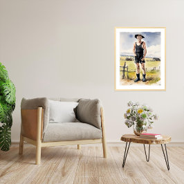 Wir wissen nicht, wie glücklich wir sind - Aquarel Poster