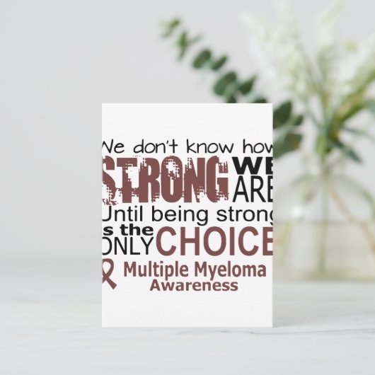 Wir wissen nicht, wie stark wir sind, bis wir star postkarte (Stehend Vorderseite)