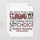 Wir wissen nicht, wie stark wir sind, bis wir star postkarte (Vorne/Hinten)