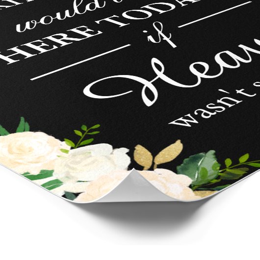 Wir wissen, Sie wären hier Erinnerung an die weiße Poster (Ecke)