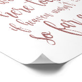 Wir wissen, Sie wären hier Rose Gold 8x10 Zeichen Poster (Ecke)