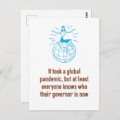Wir wissen, wer unsere Gouverneure eine pandemisch Postkarte (Vorne/Hinten)