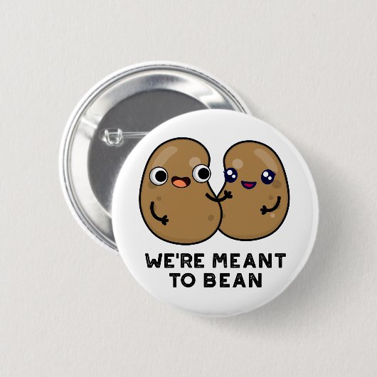 Wir wollen einen Funny Legume Pun besiegen Button (Vorne & Hinten)