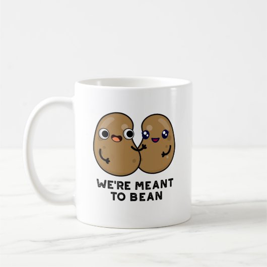 Wir wollen einen Funny Legume Pun besiegen Kaffeetasse (Links)