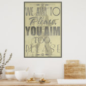 Wir wollen es bitten poster (Küche)