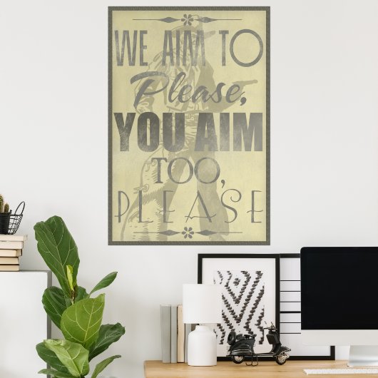 Wir wollen es bitten poster (Heimbüro)