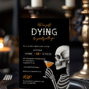 Wir wollen mit dir Halloween-Party Party machen Einladung
