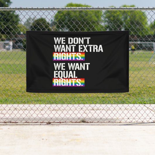 Wir wollen nicht Extrarechte - wir wollen gleiche Banner (Insitu)