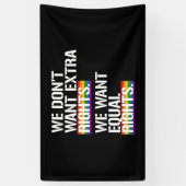 Wir wollen nicht Extrarechte - wir wollen gleiche Banner (Vertikal)