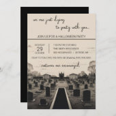 Wir wollen nur mit dir Halloween-Party Party mache Einladung (Vorne/Hinten)