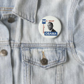 Wir wollen Obama Button (Beispiel)