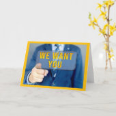 Wir wollen Sie Geburtstagskarte Karte (Gelbe Blume)