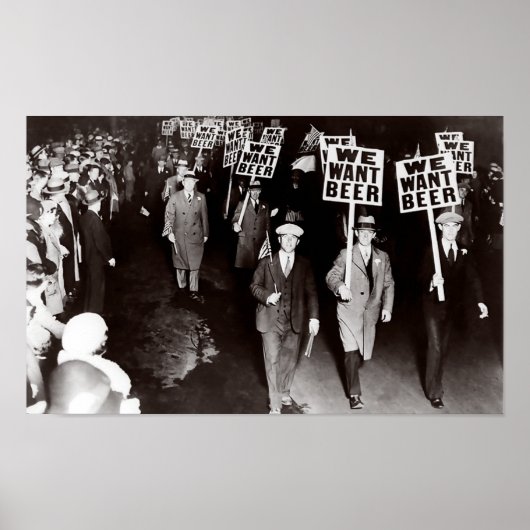 WIR WOLLTE BIER ANTI PROHIBITION MÄRZ c. 1925 Poster (Vorne)
