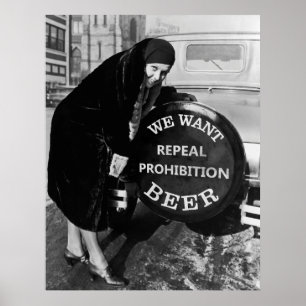 WIR WOLLTE BIER - PROHIBIBIERUNGSSCHUHE POSTER