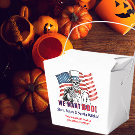 Wir Wollte Boo Patriotic Halloween Costume Party Geschenkschachtel