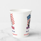 Wir Wollte Boo Patriotic Halloween Costume Party Pappbecher (Rechts)