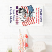 Wir Wollte Boo Patriotic Halloween-Party Willkomme Banner (Insitu)