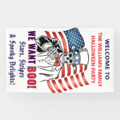Wir Wollte Boo Patriotic Halloween-Party Willkomme Banner (Horizontal)