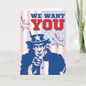 Wir Wollte dir eine lustige Amerikanische Unabhäng Karte (Vorderseite)