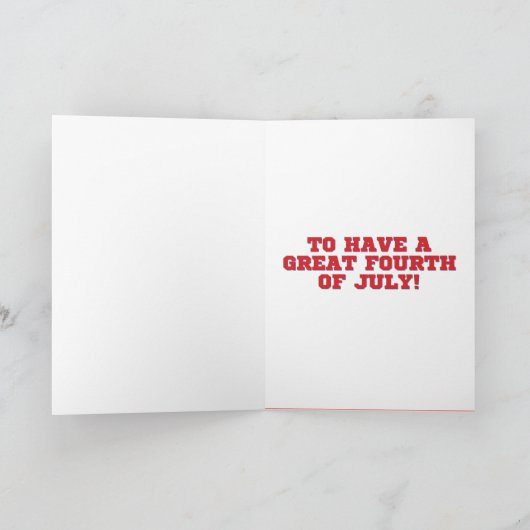 Wir Wollte dir eine lustige Amerikanische Unabhäng Karte (Innenseite)