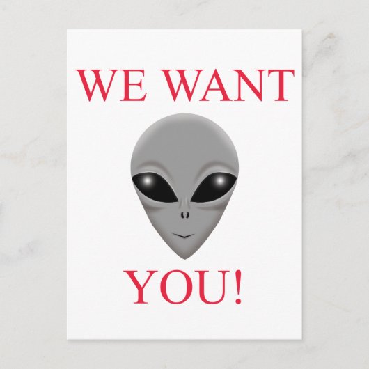 WIR WOLLTE EUCH! POSTKARTE (Vorderseite)