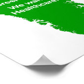 Wir Wollte Grönland nicht. Wir Wollte Gesundheitsf Poster (Ecke)