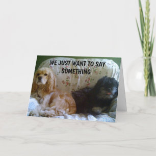 WIR WOLLTE NUR, GLÜCKLICH ZU SAGEN GEBURTSTAG KARTE