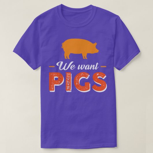 Wir Wollte Schweine T-Shirt (Design vorne)