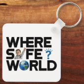 Wir Wollte Weltfrieden und Freiheit, stoppen den K Schlüsselanhänger (Rückseite)