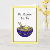 Wir wollten das sein | Ramen Pun Karte (Gelbe Blume)