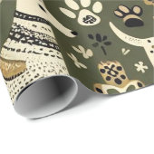 Wir woof the Holidays! Geschenkpapier (Rolleneckpunkt)