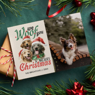 WIR WOVON IHNEN VERBRINGEN CHRISTMAS HUND PET MURR FEIERTAGSPOSTKARTE
