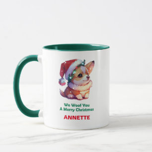 Wir wuffen Euch ein frohes Weihnachtsfest Tasse