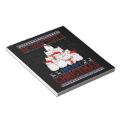 Wir wünschen dir ein gemütliches Weihnachtskätzche Notizblock (angewinkelt)