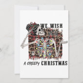 Wir wünschen dir ein gruseliges Weihnachtslied Einladung (Vorderseite)