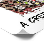 Wir wünschen dir ein gruseliges Weihnachtslied Poster (Ecke)