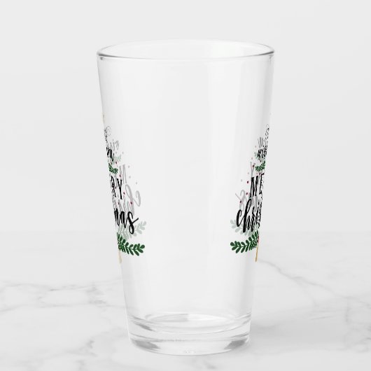 Wir wünschen dir ein Weihnachtsfest Glas (Links)