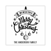 "Wir wünschen dir frohe Weihnachten" Gummistempel (Prägung)