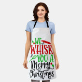 Wir wünschen dir frohe Weihnachten Schürze (Getragen)