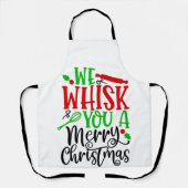 Wir wünschen dir frohe Weihnachten Schürze (Vorderseite)