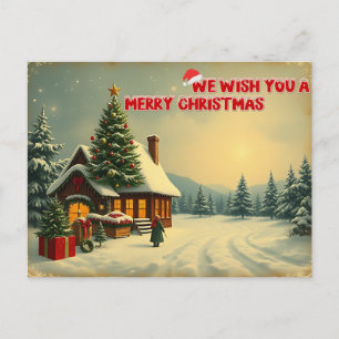 Wir wünschen ein frohes Weihnachten - O12 Postkarte