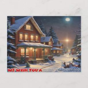 Wir wünschen ein frohes Weihnachtsfest - 004 Feiertagspostkarte