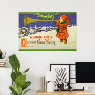 Wir wünschen ein glückliches neues Jahr Poster