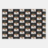 Wir wünschen Euch ein wirklich fliegendes Fischfil Geschenkpapier Set (Vorderseite)