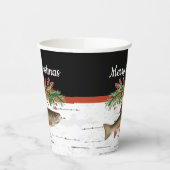 Wir wünschen Euch ein wirklich fliegendes Fischfil Pappbecher (Links)