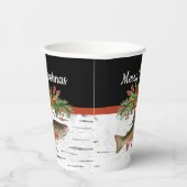 Wir wünschen Euch ein wirklich fliegendes Fischfil Pappbecher (Rechts)