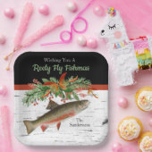 Wir wünschen Euch ein wirklich fliegendes Fischfil Pappteller (Party)