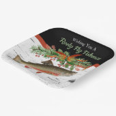 Wir wünschen Euch ein wirklich fliegendes Fischfil Pappteller (Gewinkelt)