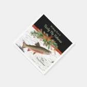 Wir wünschen Euch ein wirklich fliegendes Fischfil Serviette (Ecke)