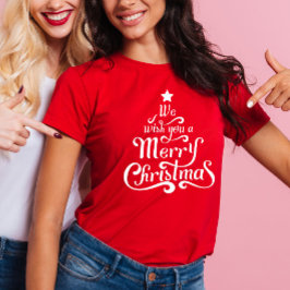 Wir wünschen euch frohe Weihnachten, Rote Frauen T-Shirt